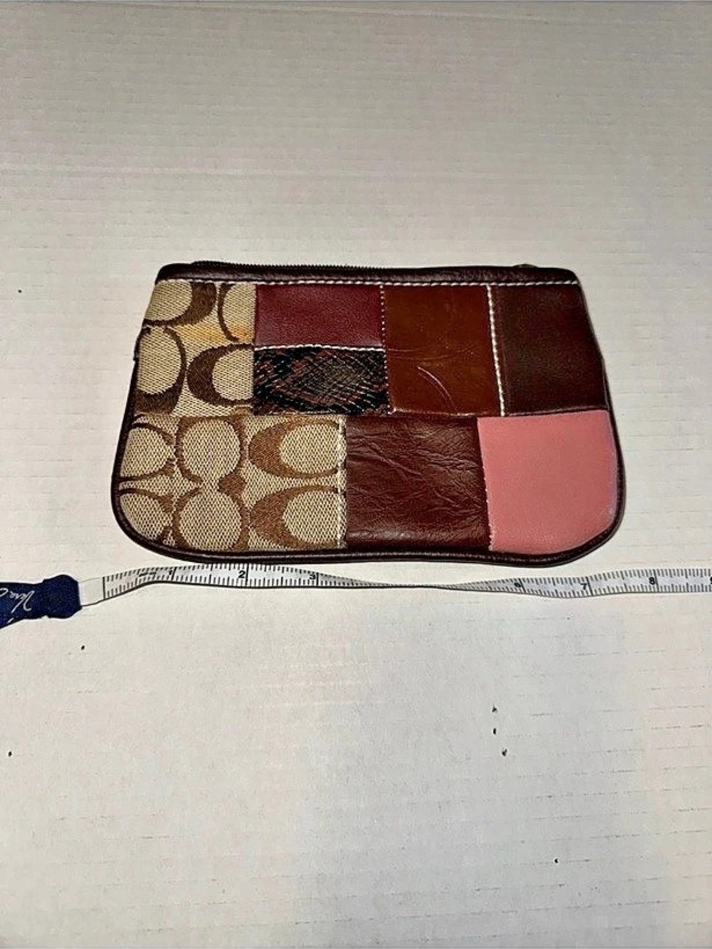 Patchwork Top Zip pouch